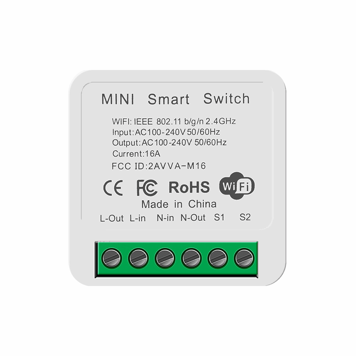 Smart In Wall Mini Switch (1–4 Gang)