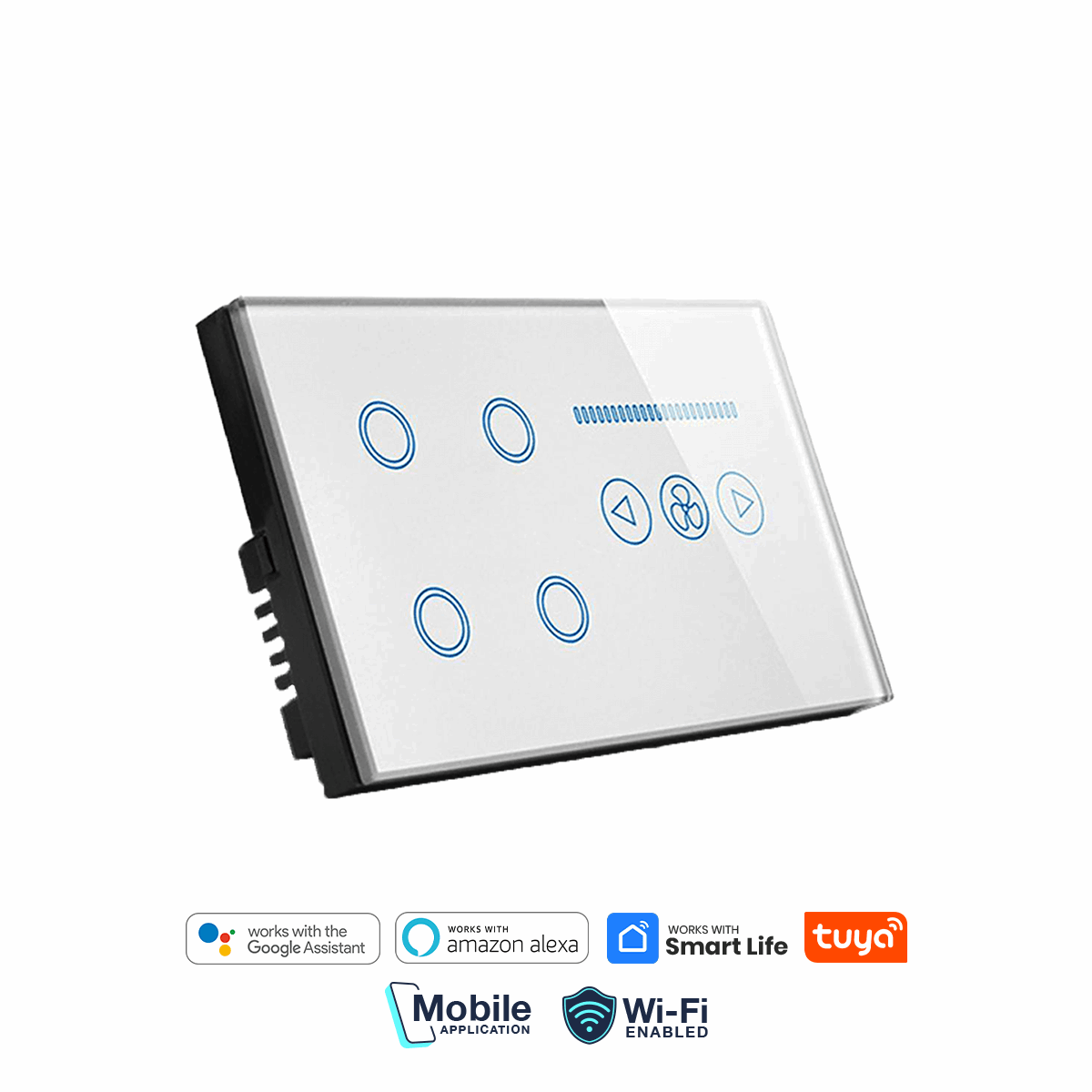 Smart 4 Gang + Fan Switch