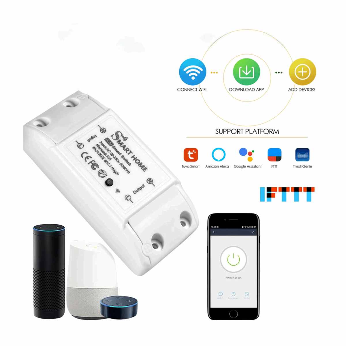 Smart In Wall 1 Gang Switch 16A