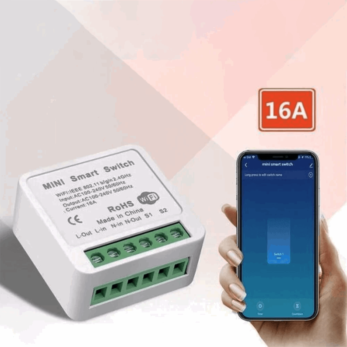 Smart In Wall Mini Switch (1–4 Gang)