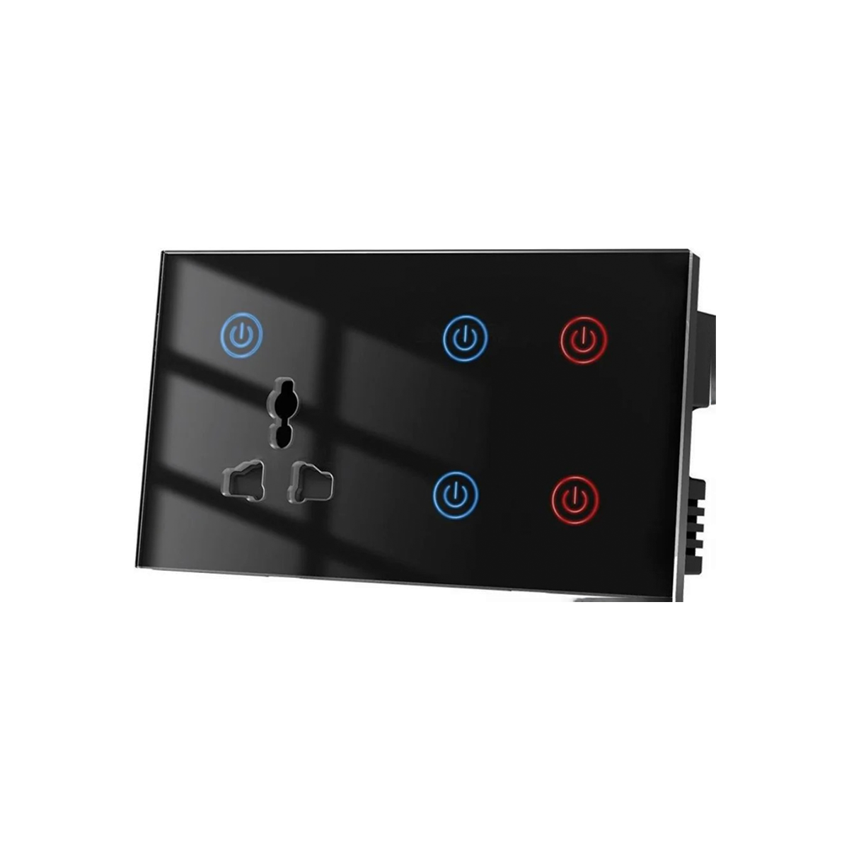 Smart WiFi 4 gang + Socket Wall Switch