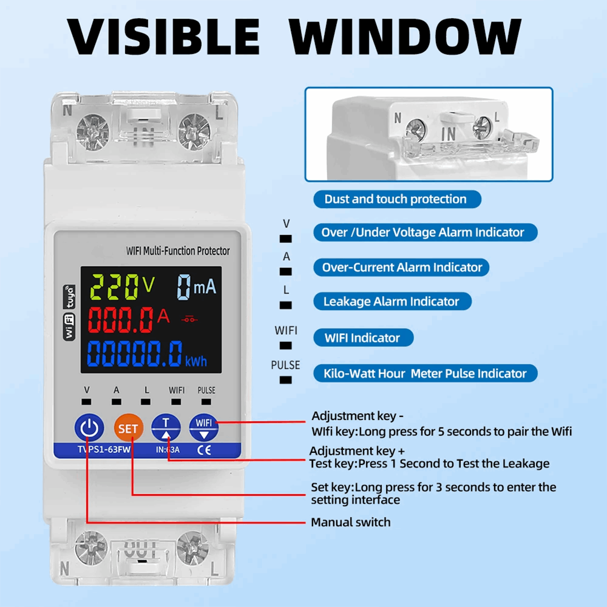 Smart Power Breaker 2P –  63A