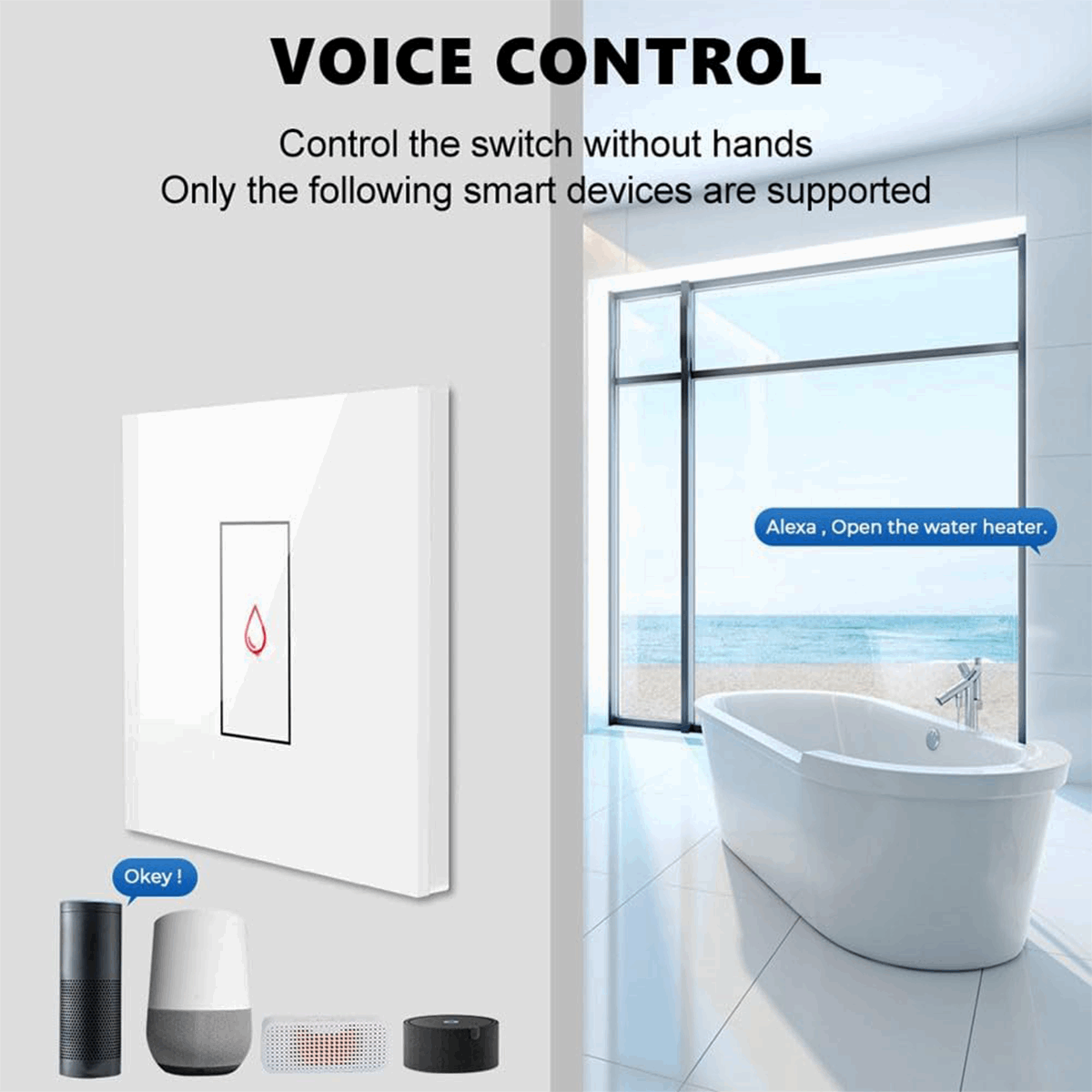 Smart WiFi Touch Switch 20A
