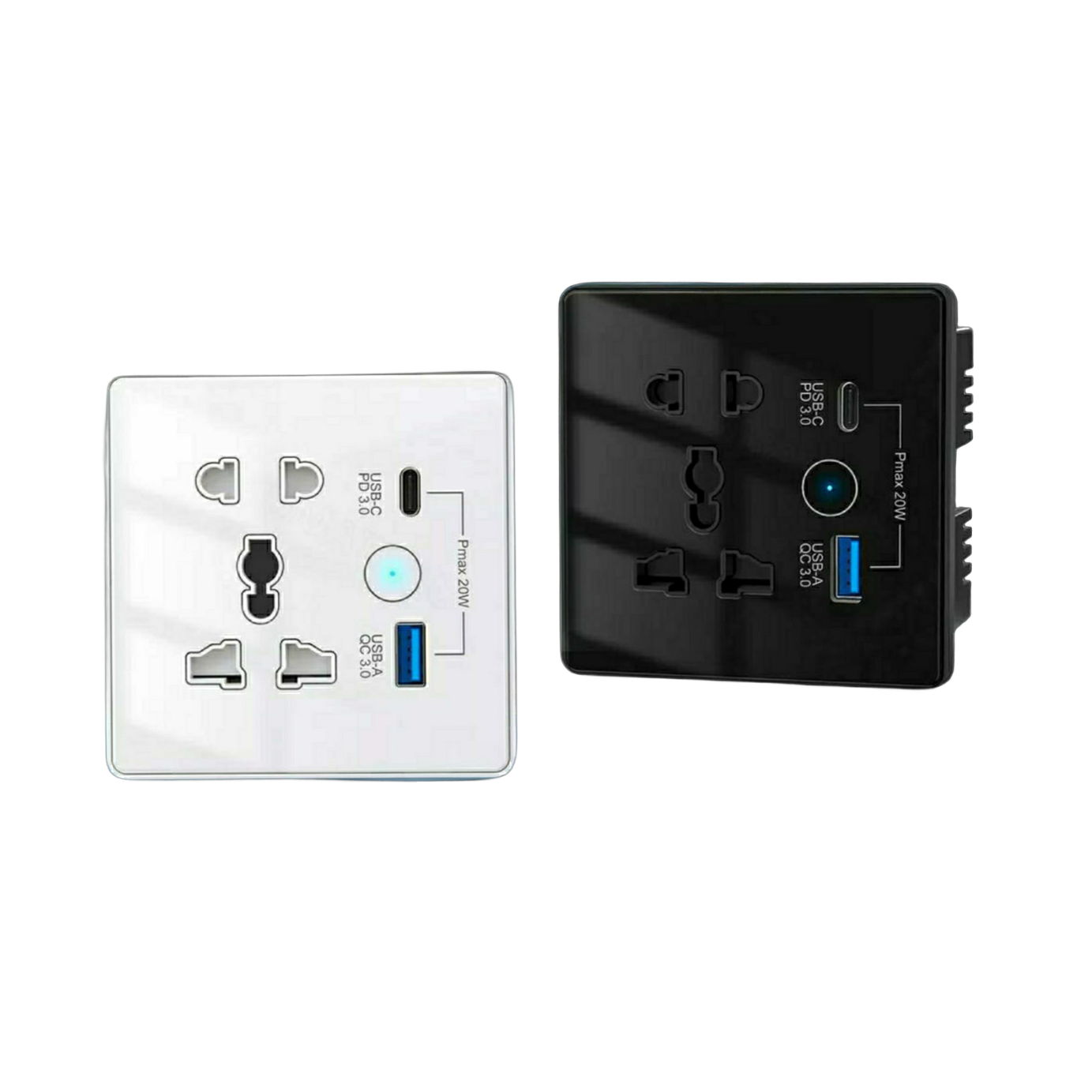 Smart Wall Socket – 13A USB / C-Type