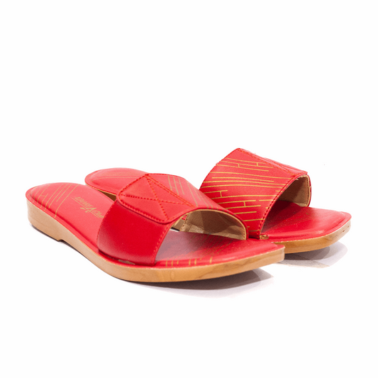 female-flats-red