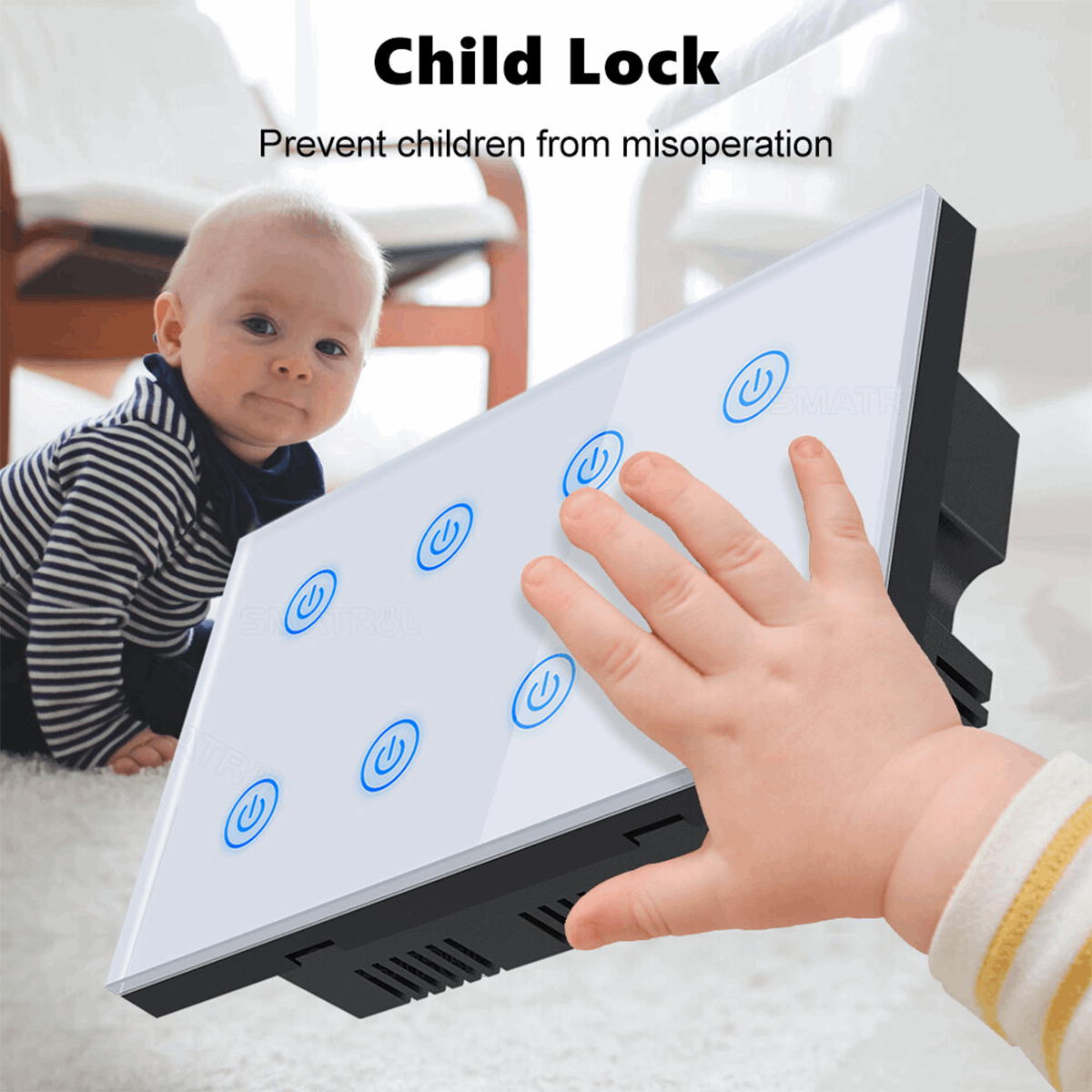 8 Gang WiFi Smart Touch Switch