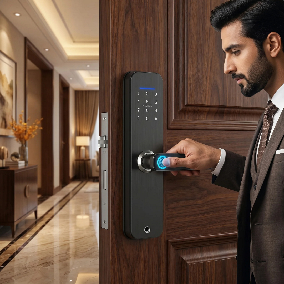 Smart WiFi Digital Door Lock – 5-in-1 Keyless Entry System