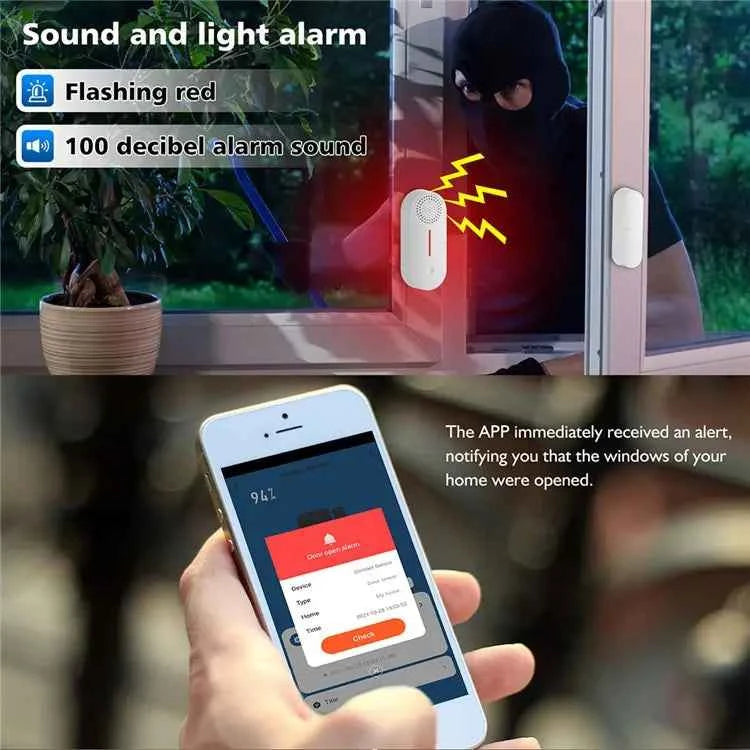 Smart WiFi Door & Window Sensor with Built in Buzzer