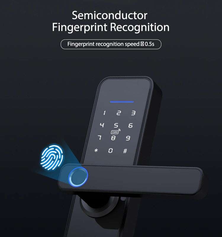 Smart WiFi Digital Door Lock – 5-in-1 Keyless Entry System