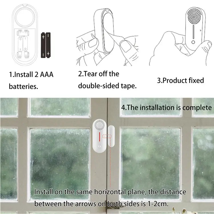 Smart WiFi Door & Window Sensor with Built in Buzzer