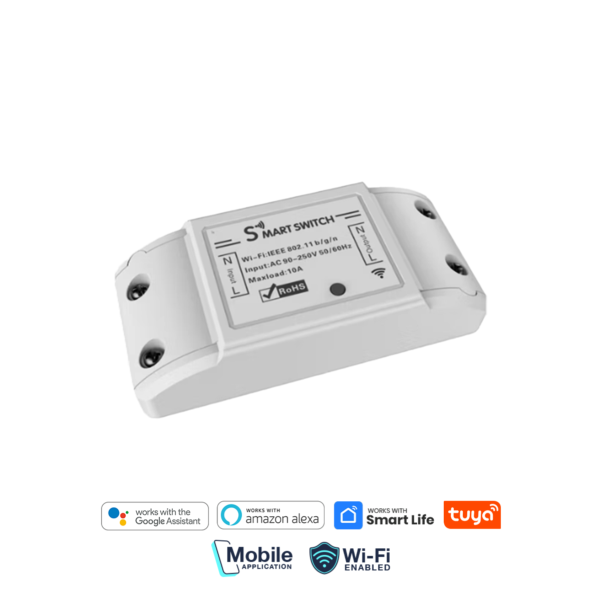 Smart In Wall 1 Gang Switch 10A App Control