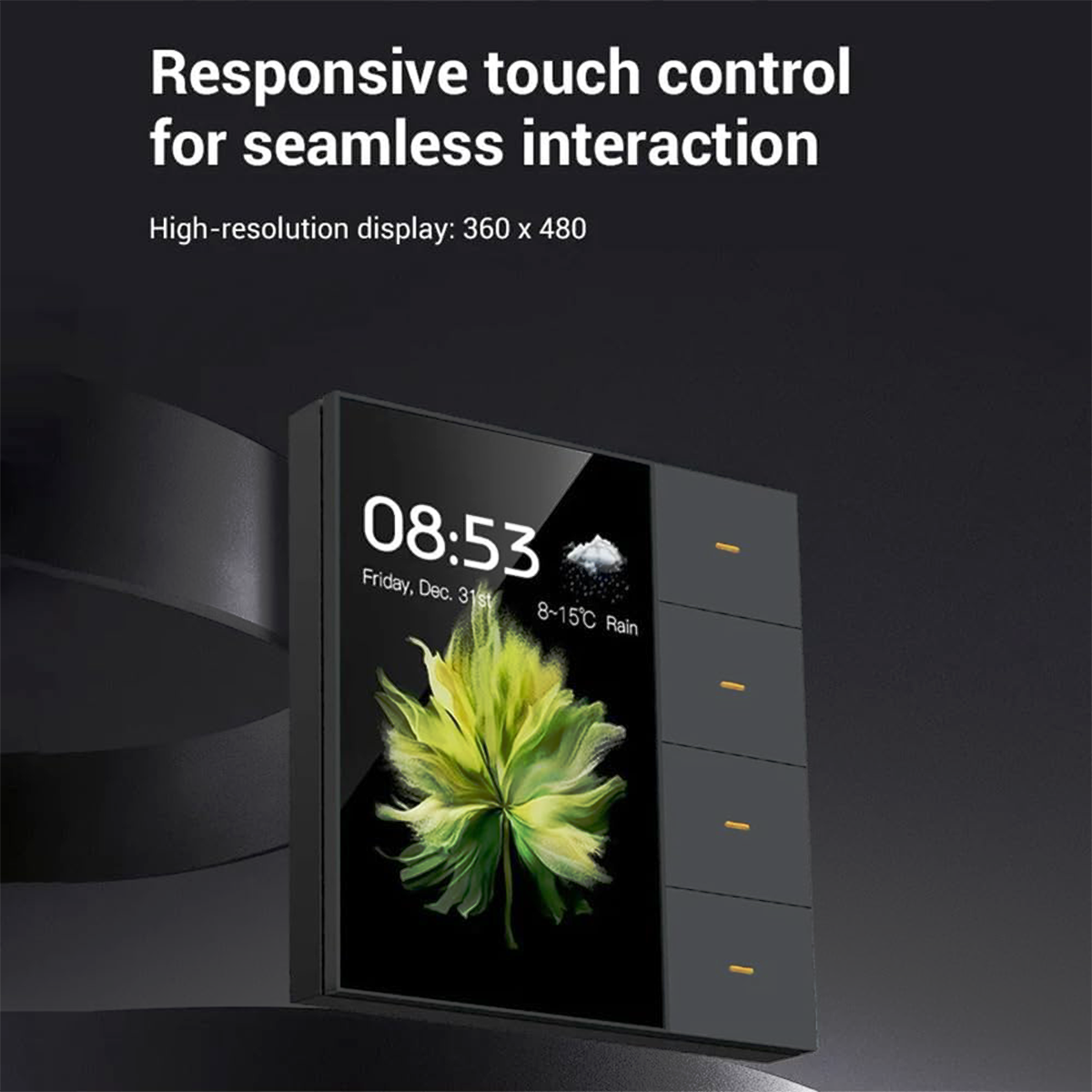 Smart Touch Panel Control With 4 Gang Switches Pakistan