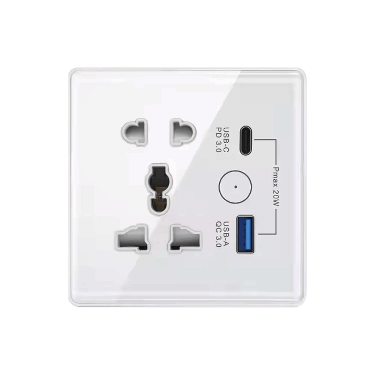 Smart Wall Socket – 13A USB/C-Type